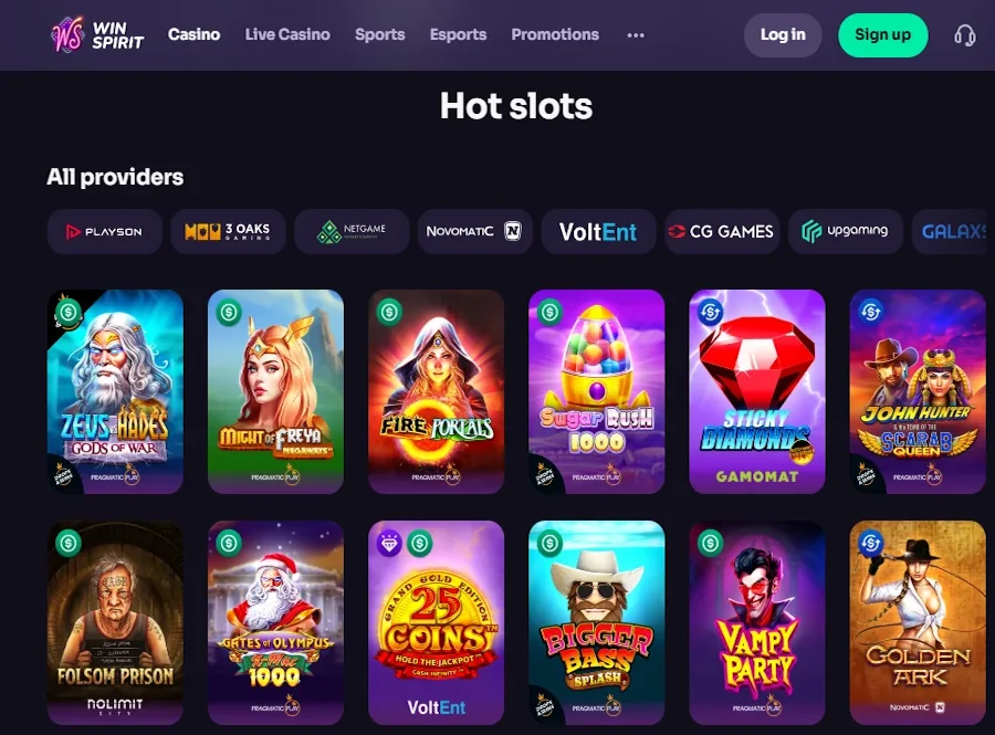 winspirit casino pokies